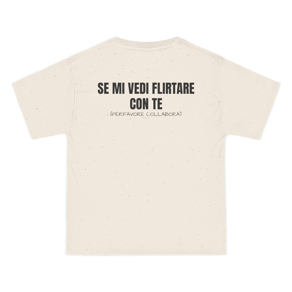 OVERSIZED T-SHIRT | "SE MI VEDI FLIRTARE CON TE, PERFAVORE COLLABORA"