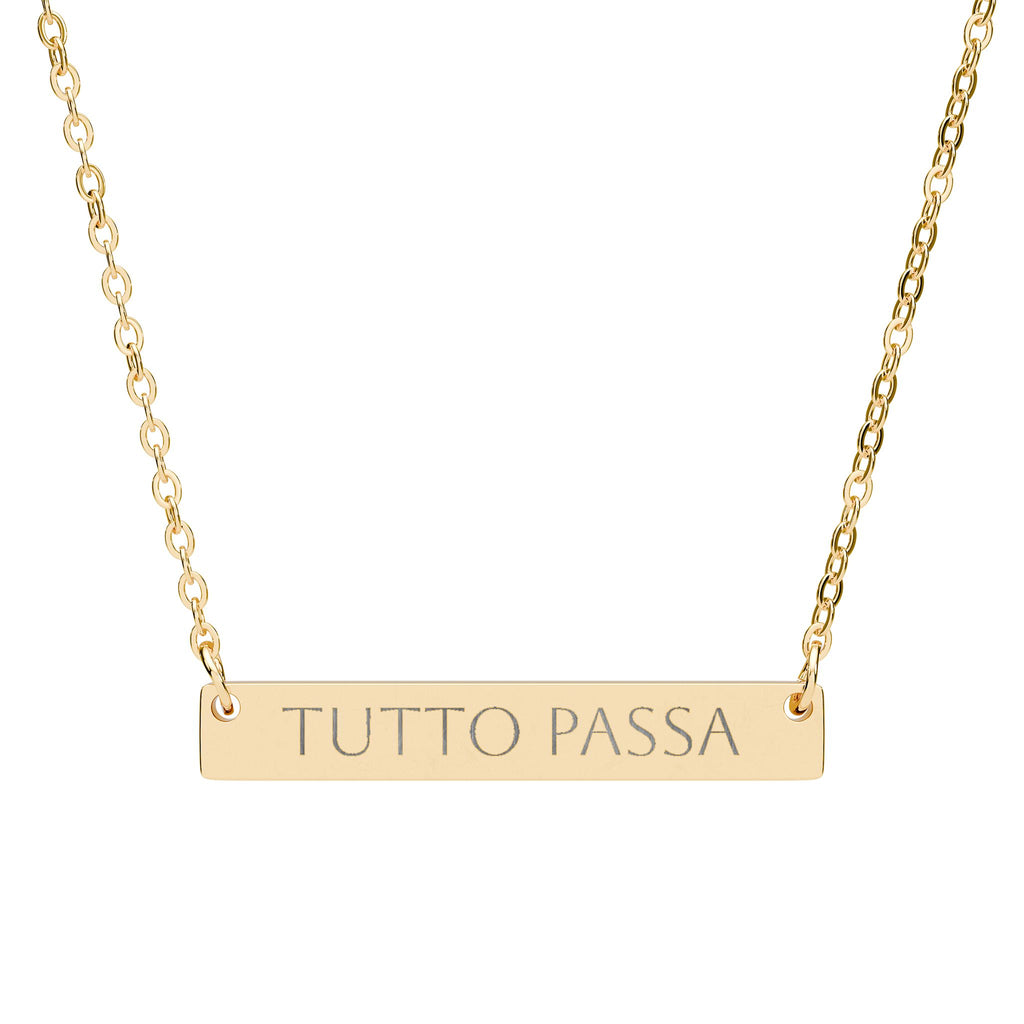COLLANA PVD ORO/ACCIAIO | "TUTTO PASSA"