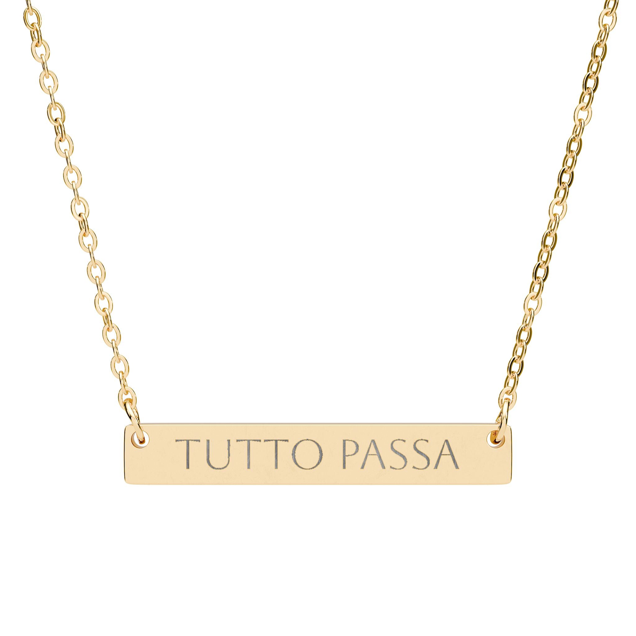 COLLANA PVD ORO/ACCIAIO | "TUTTO PASSA"