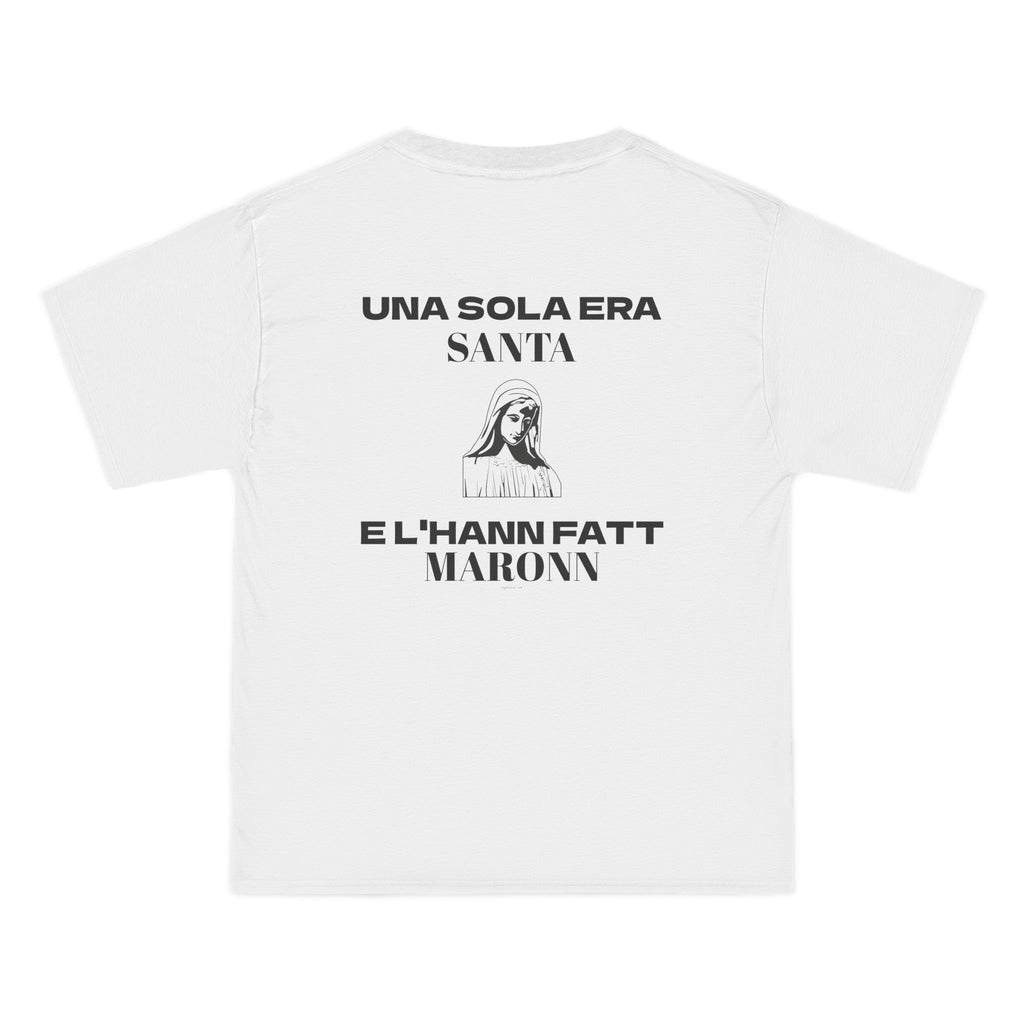 OVERSIZED T-SHIRT | "UNA SOLA ERA SANTA E L'HANN FATT MARONN"