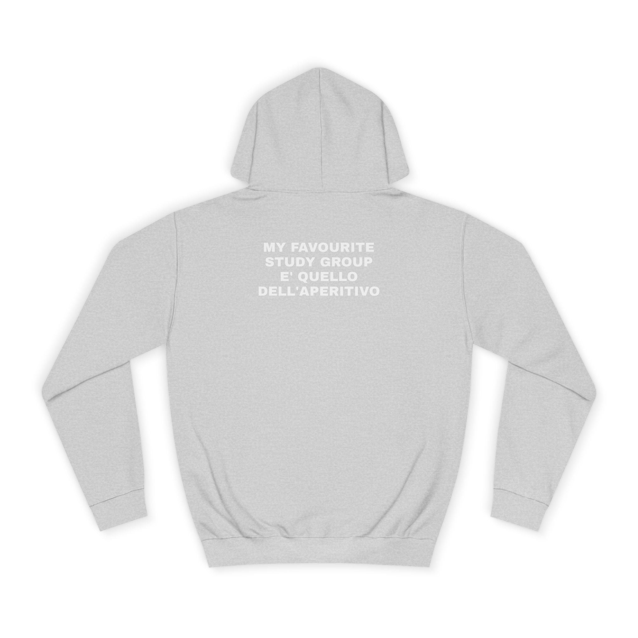 OVERSIZED HOODIE | "MY FAVOURITE STUDY GROUP E' QUELLO DELL'APERITIVO"