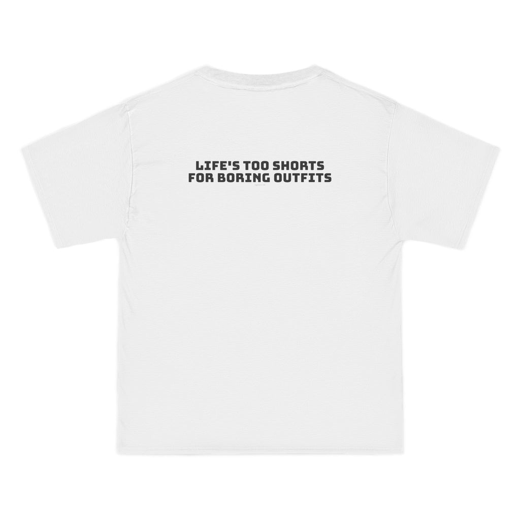 OVERSIZED T-SHIRT | "LIFE'S TOO SHORTS FOR BORING OUTFITS"