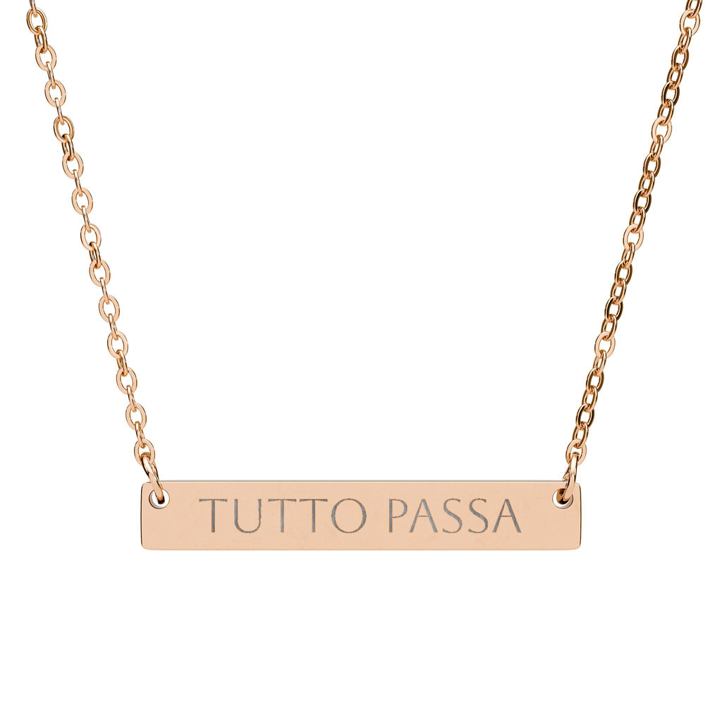 COLLANA PVD ORO/ACCIAIO | "TUTTO PASSA"