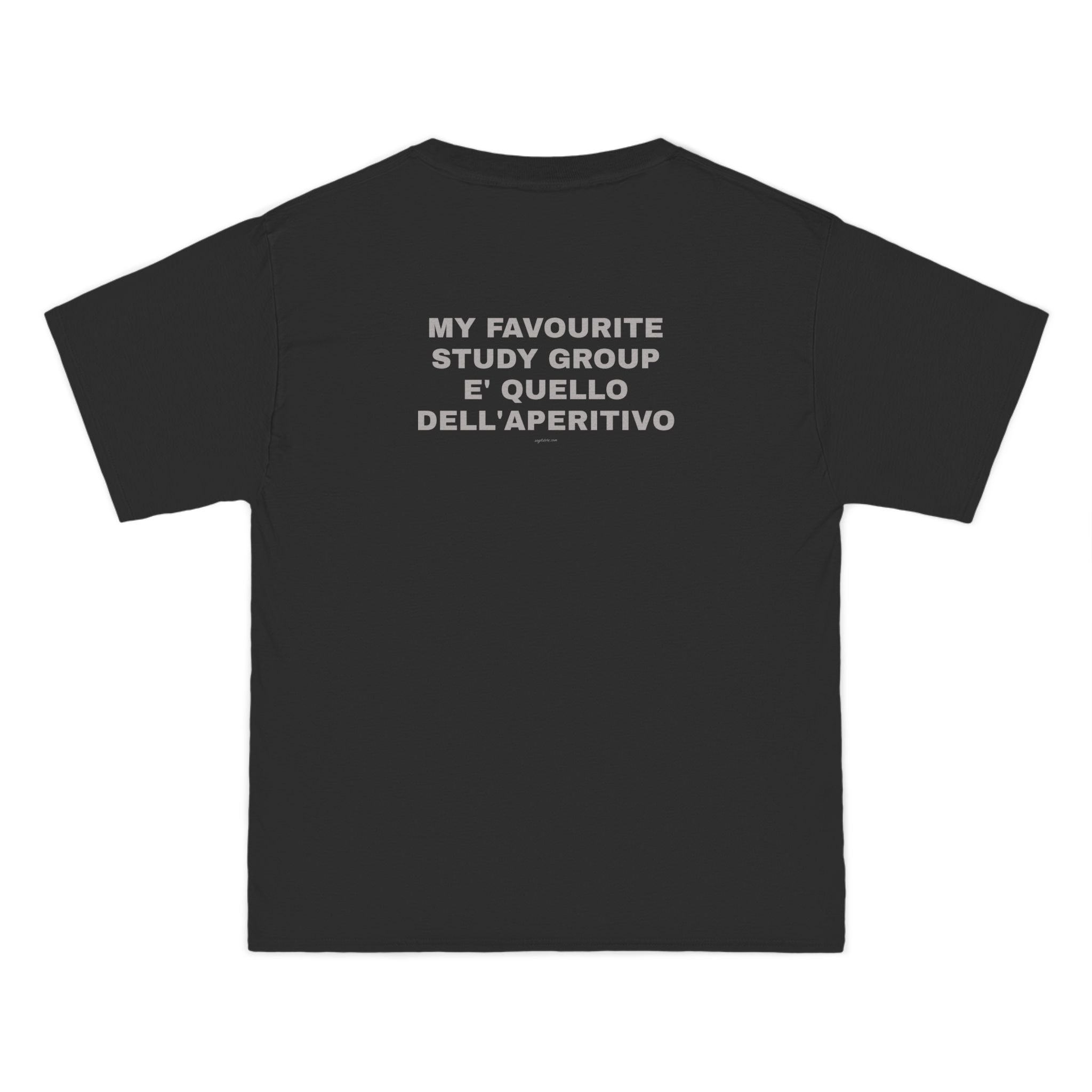 OVERSIZED T-SHIRT | "MY FAVOURITE STUDY GROUP E' QUELLO DELL'APERITIVO"