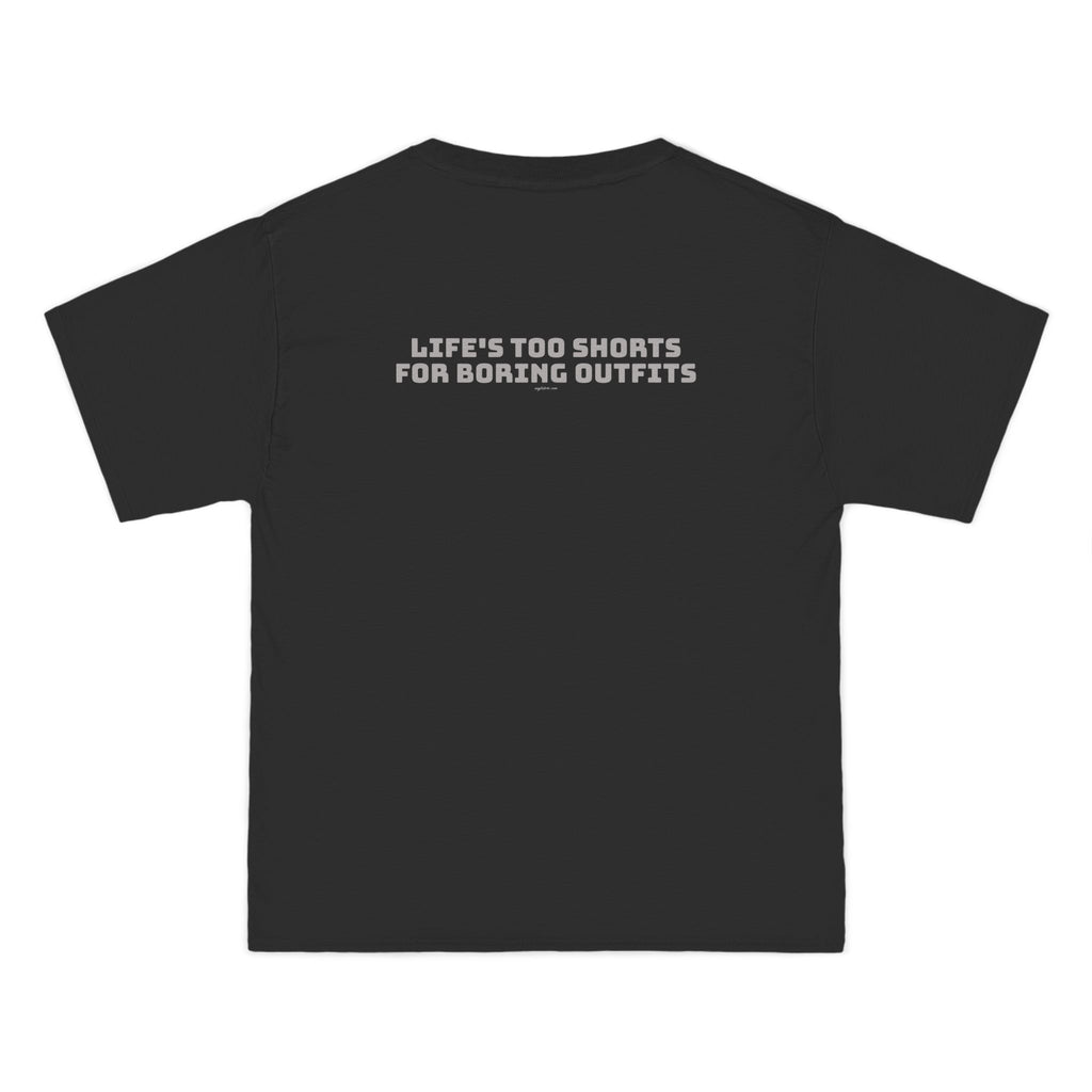 OVERSIZED T-SHIRT | "LIFE'S TOO SHORTS FOR BORING OUTFITS"
