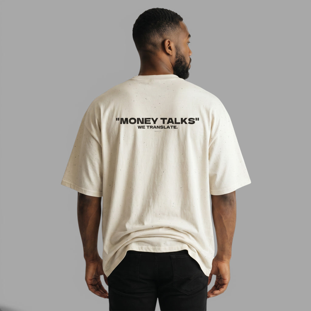 OVERSIZED T-SHIRT | "MONEY TALKS, WE TRANSLATE"