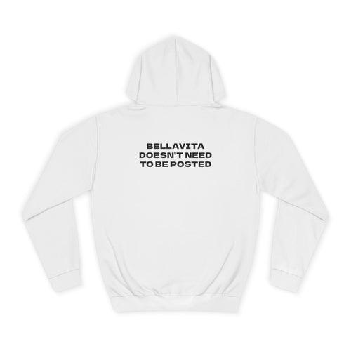 OVERSIZED HOODIE | "BELLAVITA DOESN'T NEED TO BE POSTED"