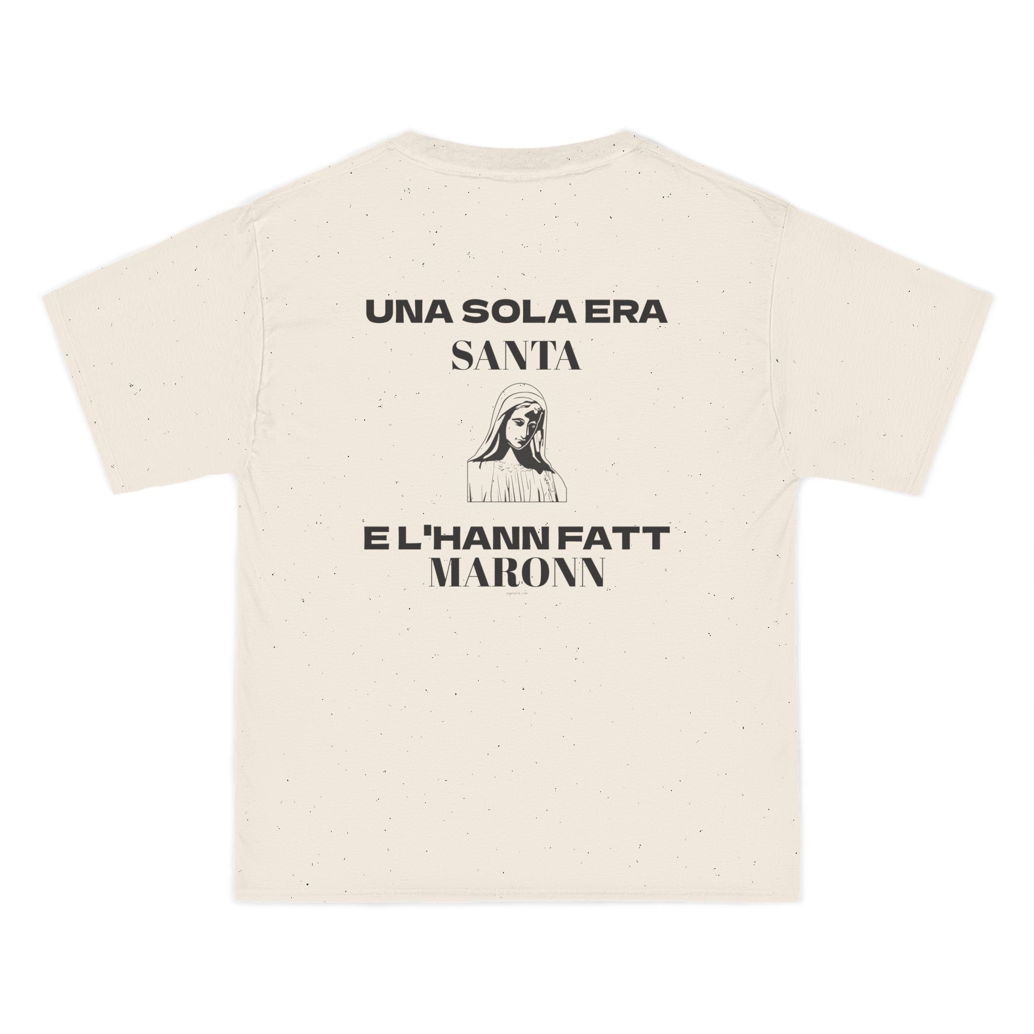 OVERSIZED T-SHIRT | "UNA SOLA ERA SANTA E L'HANN FATT MARONN"