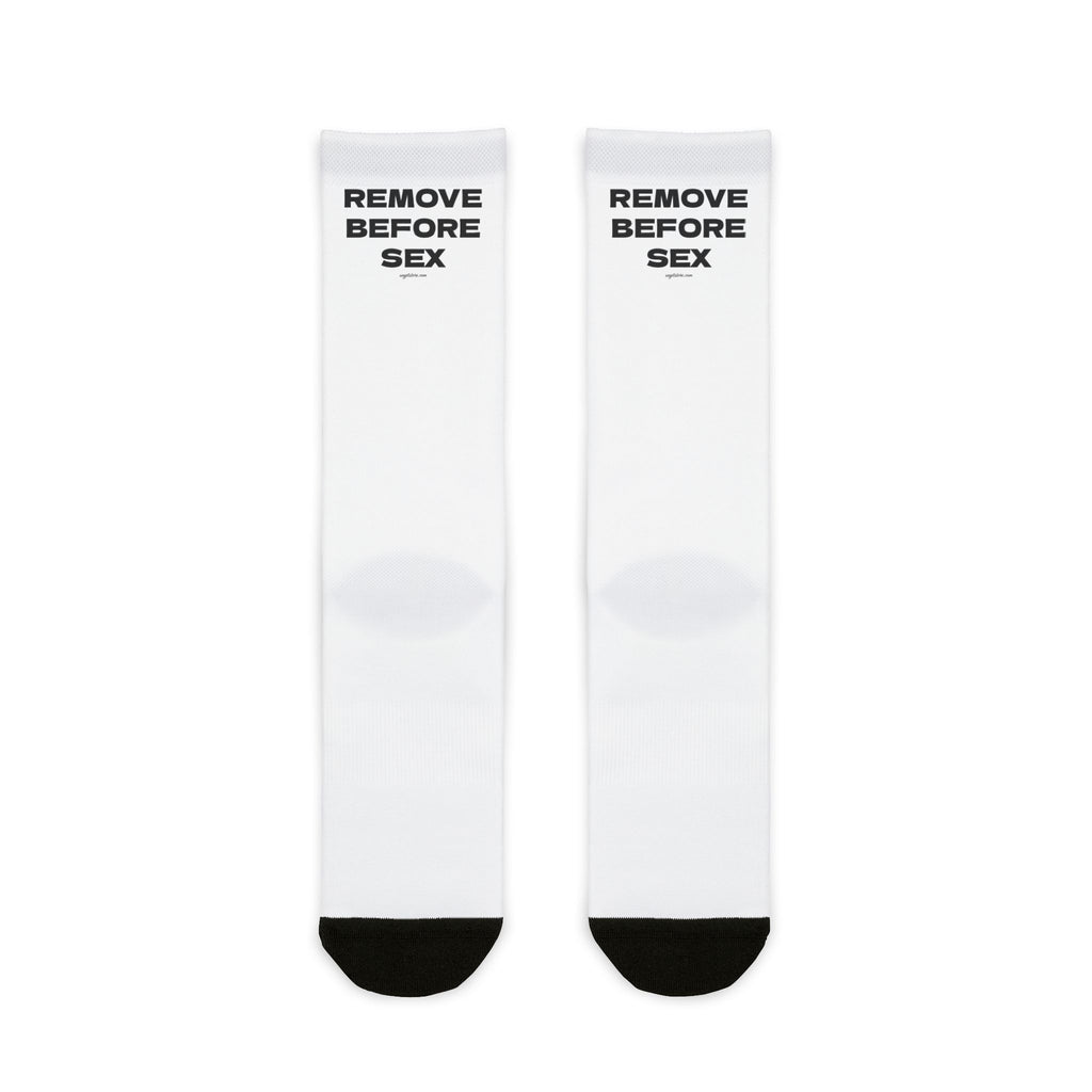 ONE SIZE SOCKS | "REMOVE BEFORE SEX"