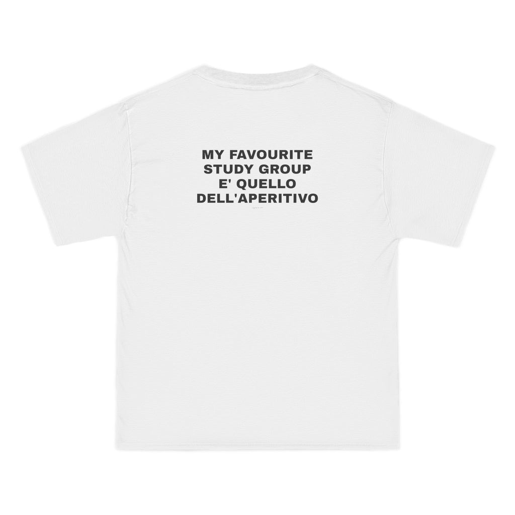 OVERSIZED T-SHIRT | "MY FAVOURITE STUDY GROUP E' QUELLO DELL'APERITIVO"