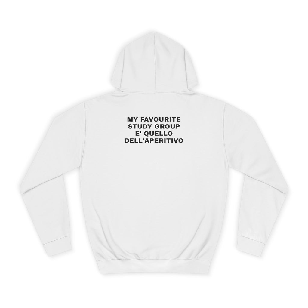 OVERSIZED HOODIE | "MY FAVOURITE STUDY GROUP E' QUELLO DELL'APERITIVO"